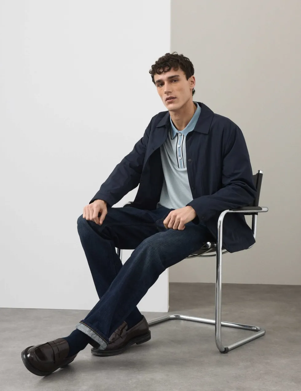 Modal Rich Tipped Soft Polo Shirt