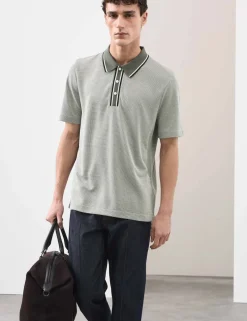 Modal Rich Tipped Soft Polo Shirt