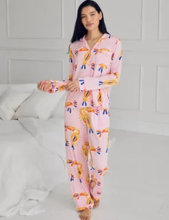 Modal Rich Toucan Print Pyjama Set