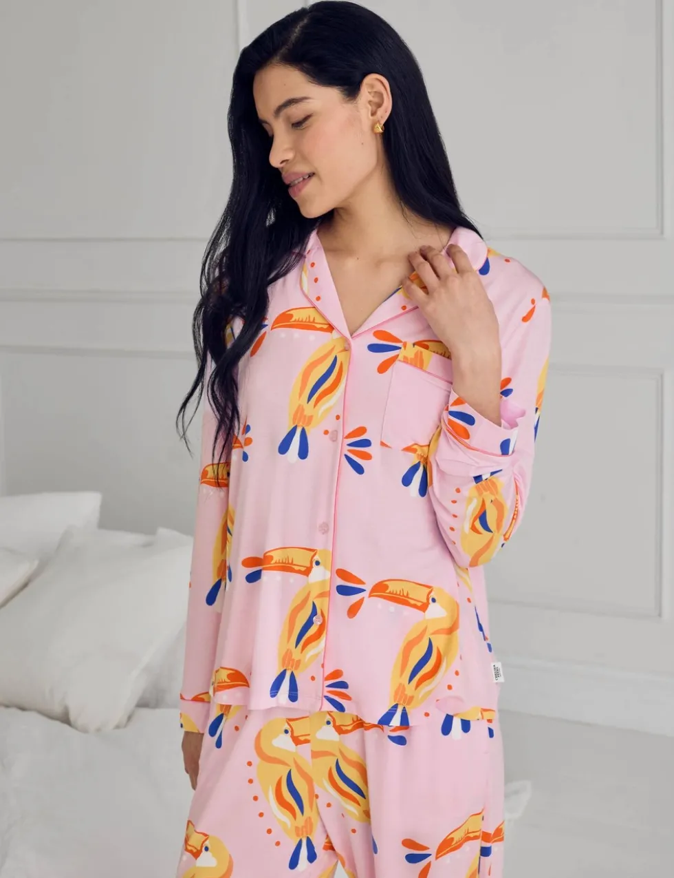 Modal Rich Toucan Print Pyjama Set