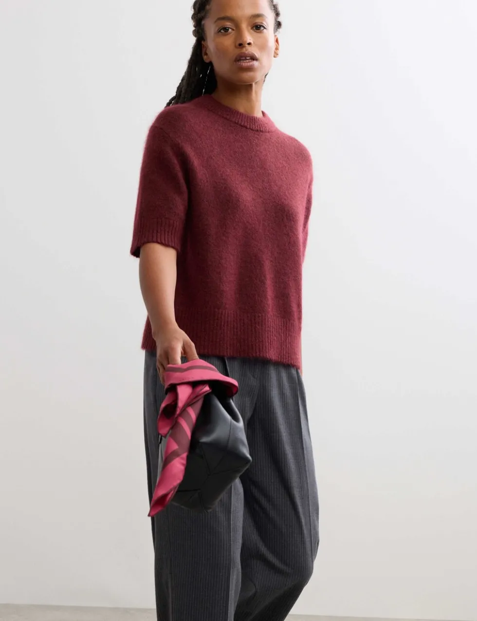 Mohair Blend Textured Jumper
