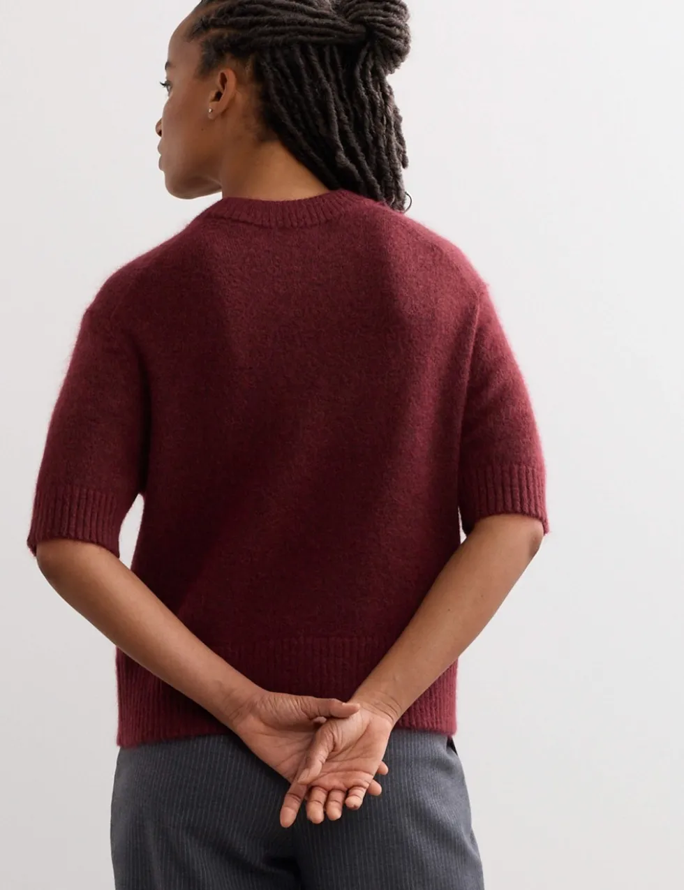Mohair Blend Textured Jumper