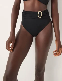 Molten Detail High Waisted Bikini Bottoms