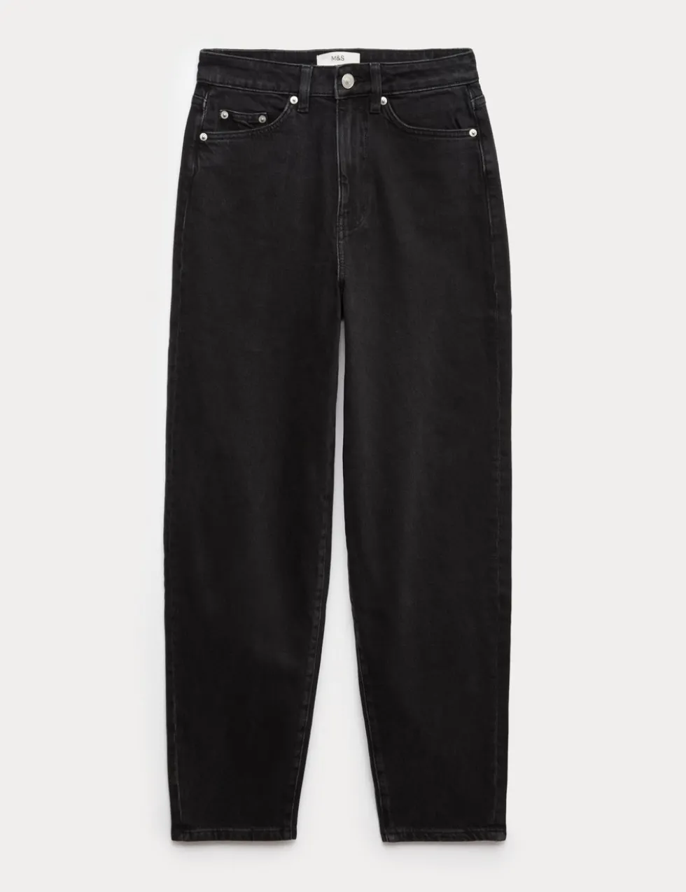 Mom High Waisted Ankle Grazer Jeans