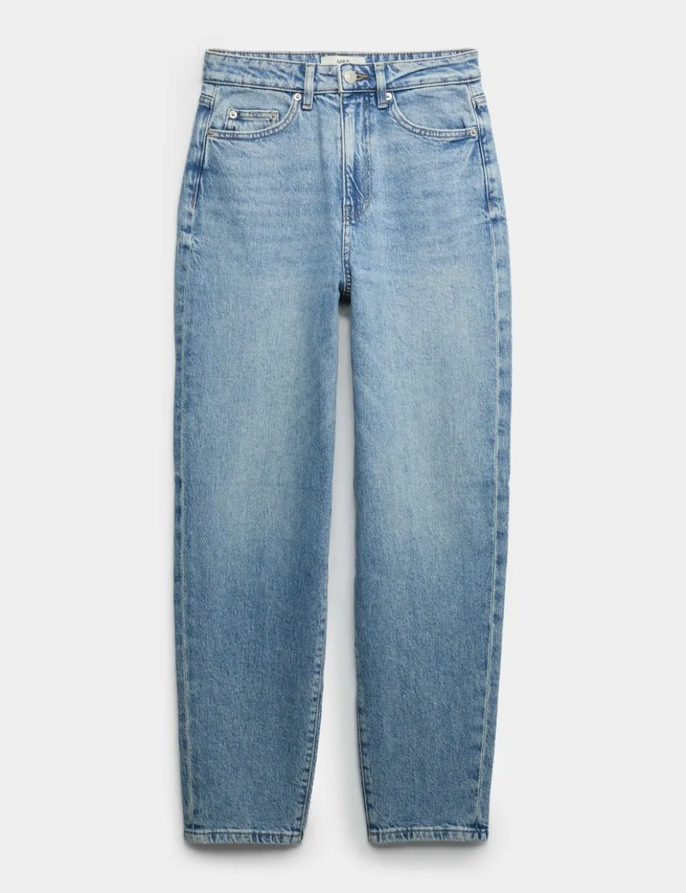 Mom High Waisted Ankle Grazer Jeans