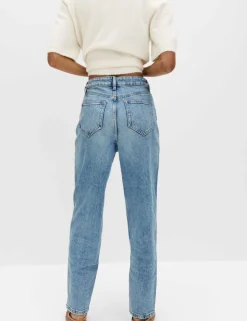 Mom High Waisted Ankle Grazer Jeans