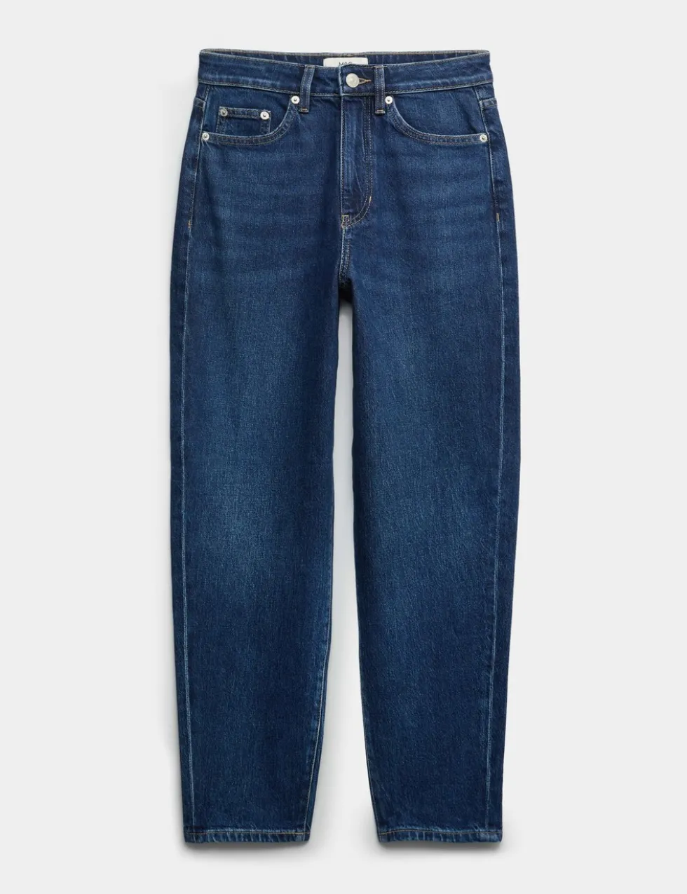 Mom High Waisted Ankle Grazer Jeans