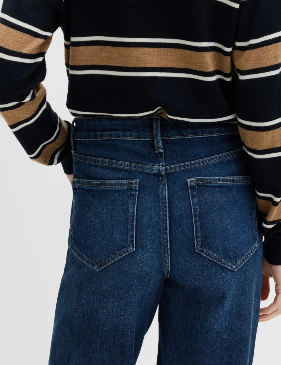 Mom High Waisted Ankle Grazer Jeans