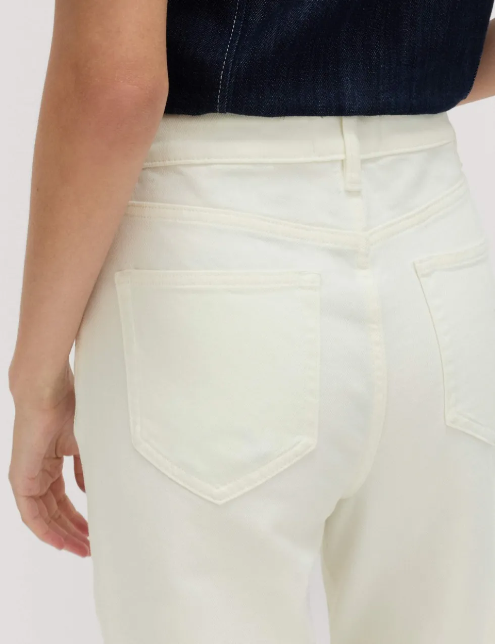 Mom High Waisted Ankle Grazer Jeans