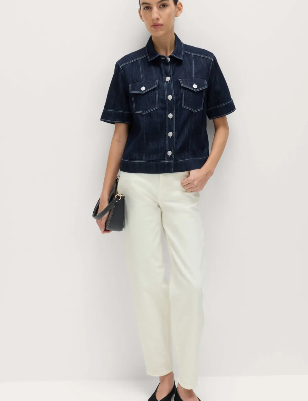 Mom High Waisted Ankle Grazer Jeans