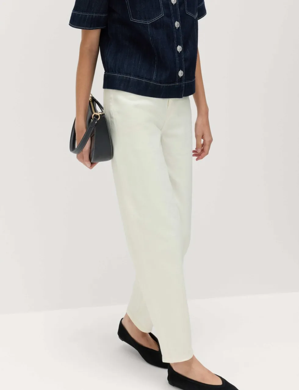 Mom High Waisted Ankle Grazer Jeans