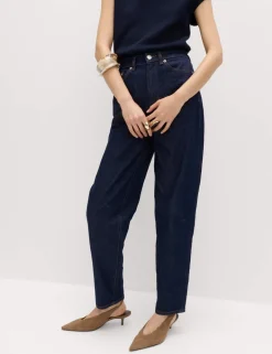 Mom High Waisted Ankle Grazer Jeans