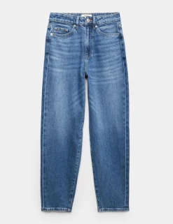 Mom High Waisted Ankle Grazer Jeans