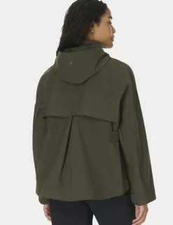 Motion Waterproof Hooded Cropped Parka