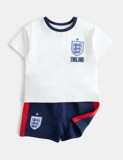 M&S X England Football Top & Shorts (0-3 Yrs)