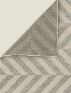 Muse Chevron Grey Rug
