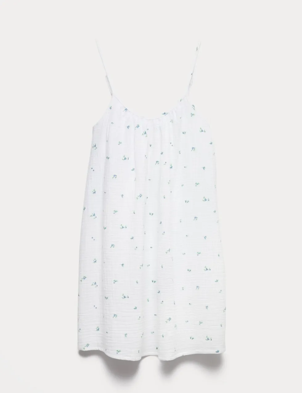 Muslin Printed Short Chemise