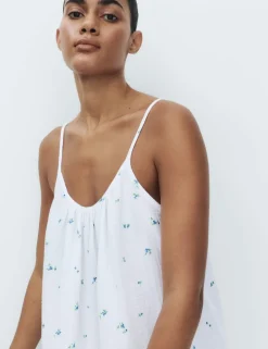 Muslin Printed Short Chemise
