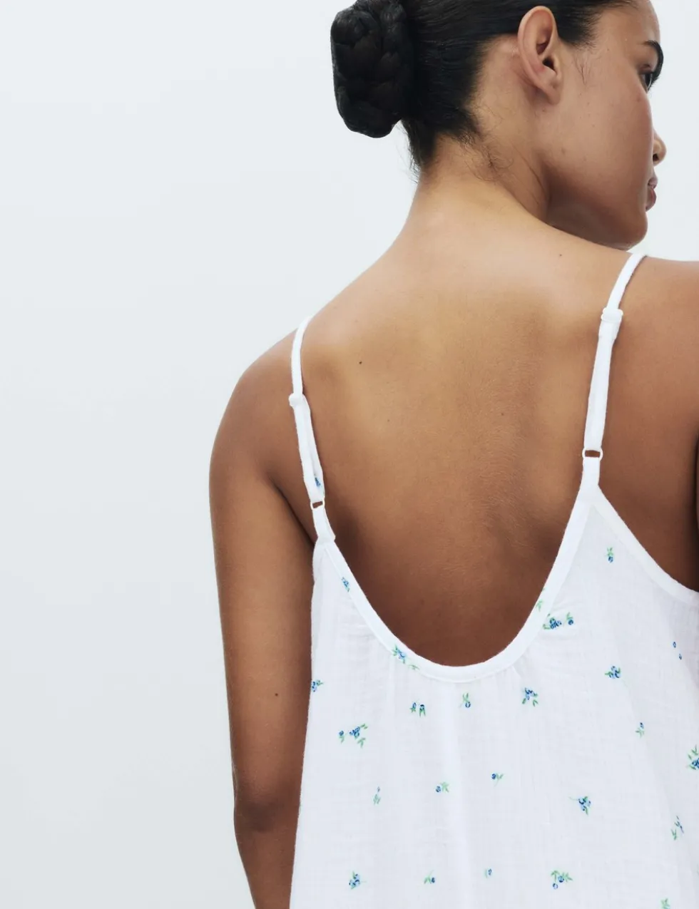 Muslin Printed Short Chemise