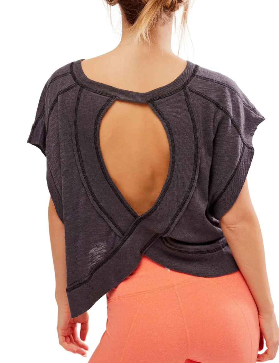 My Time Cotton Rich Open Back T-Shirt