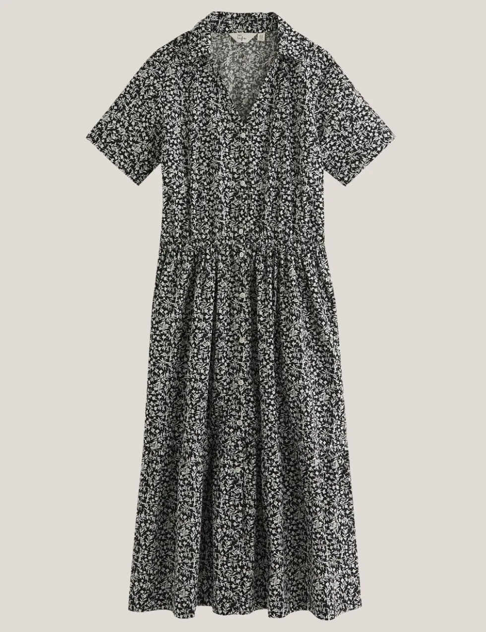 Navagio Pure Cotton Midi Shirt Dress