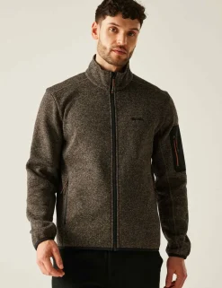 Newhill Textured Funnel Neck Zip Up Fleece