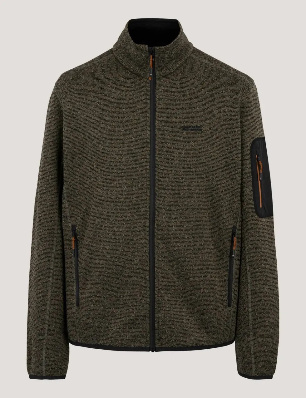 Newhill Textured Funnel Neck Zip Up Fleece