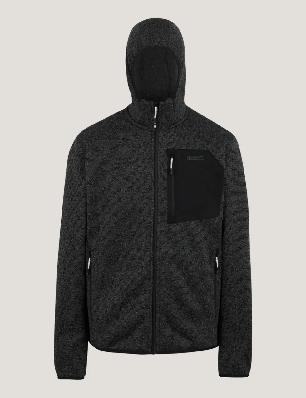 Newhill Textured Hooded Zip Up Fleece
