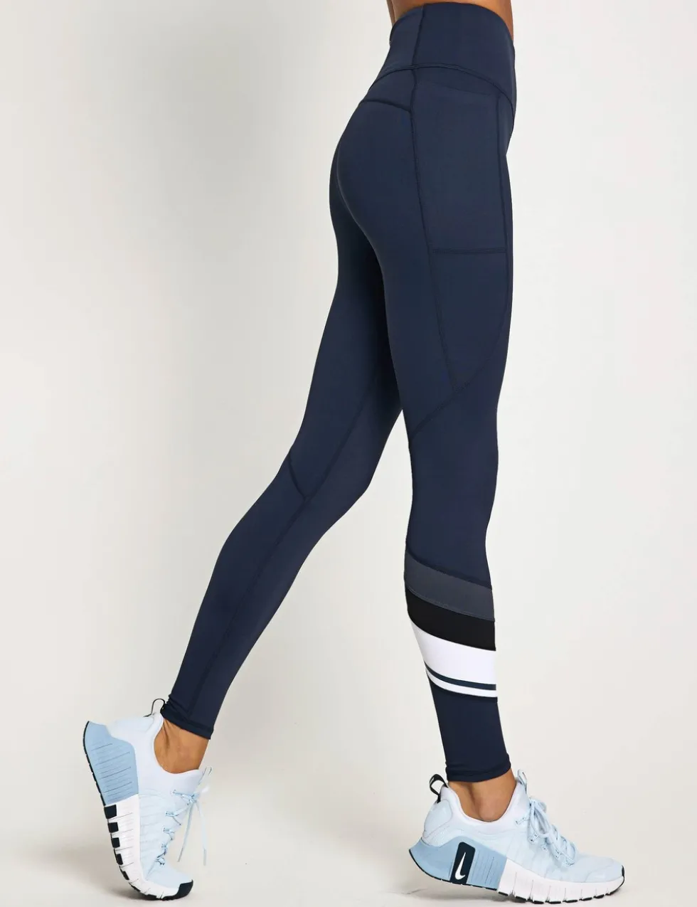 No Limit Striped High Waisted Leggings