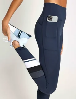 No Limit Striped High Waisted Leggings