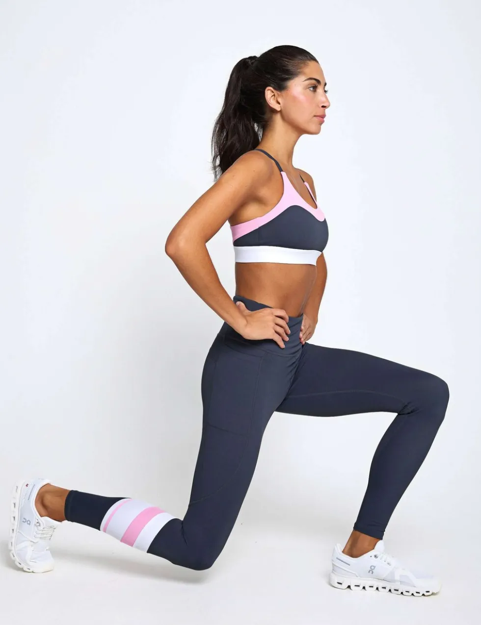 No Limit Striped High Waisted Leggings