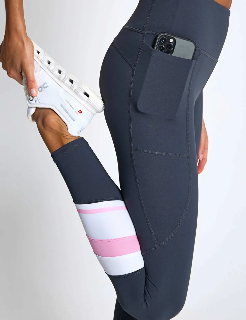 No Limit Striped High Waisted Leggings