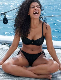 Nomad Nights Textured High Leg Bikini Bottoms