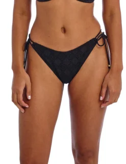 Nomad Nights Textured High Leg Bikini Bottoms