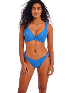 Nomad Nights Textured Wired Plunge Bikini Top