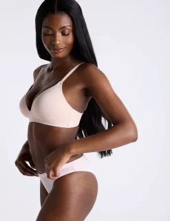 Non-Wired Microfibre Plunge Bra (B-DD)