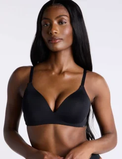 Non-Wired Microfibre Plunge Bra (B-DD)
