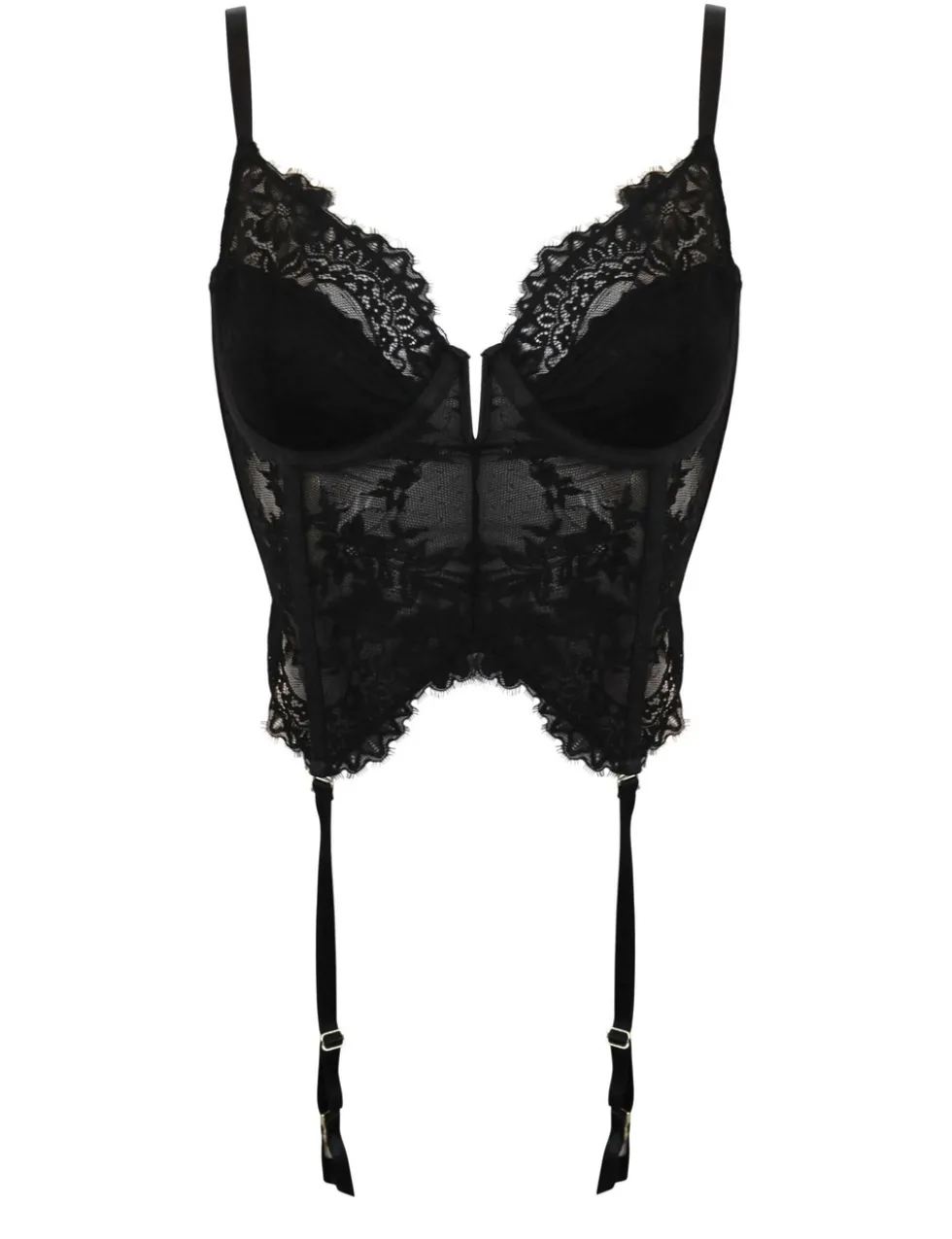 Nova Eyelash Lace Wired Cropped Basque