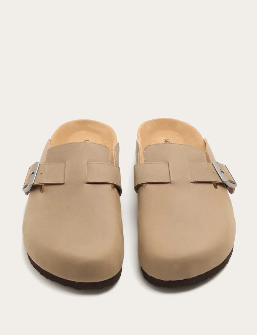 Nubuck Corkbed Mule Sandals