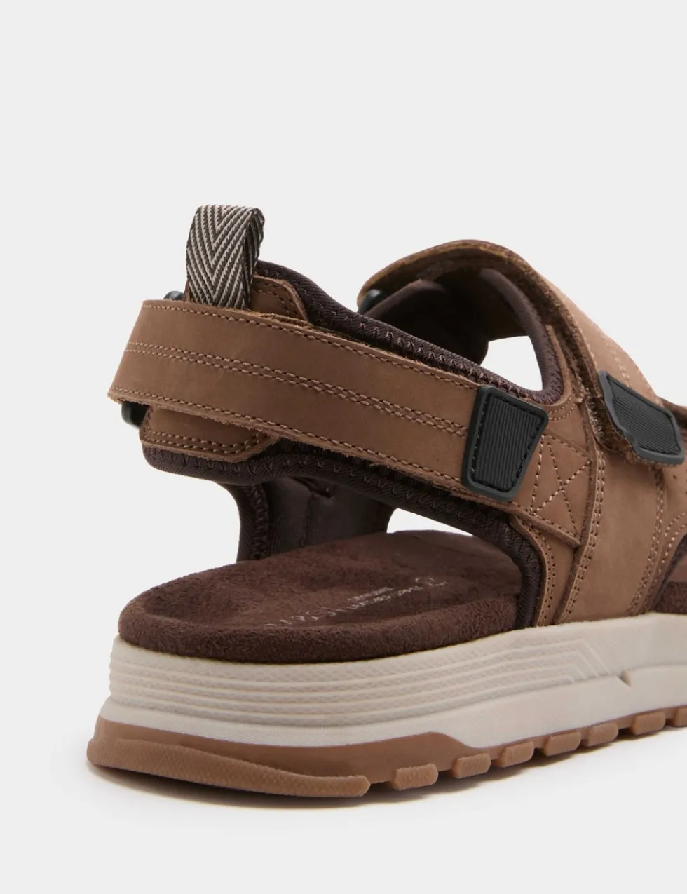 Nubuck Riptape Two Strap Sandals