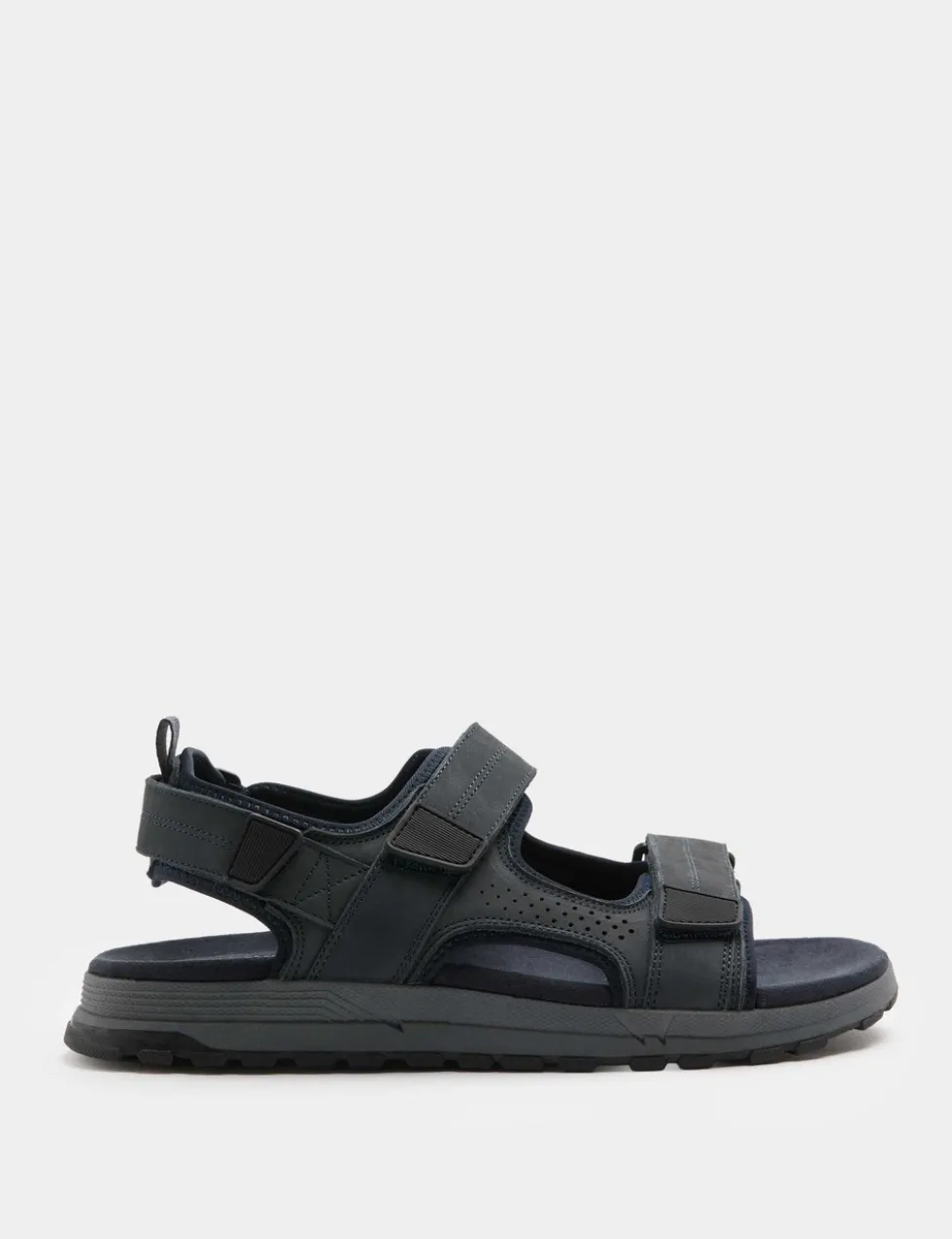 Nubuck Riptape Two Strap Sandals