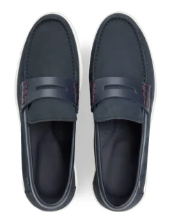Nubuck Slip On Loafers