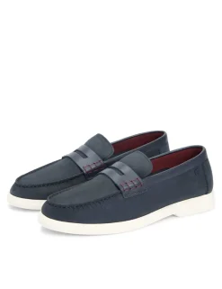 Nubuck Slip On Loafers