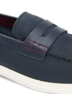 Nubuck Slip On Loafers