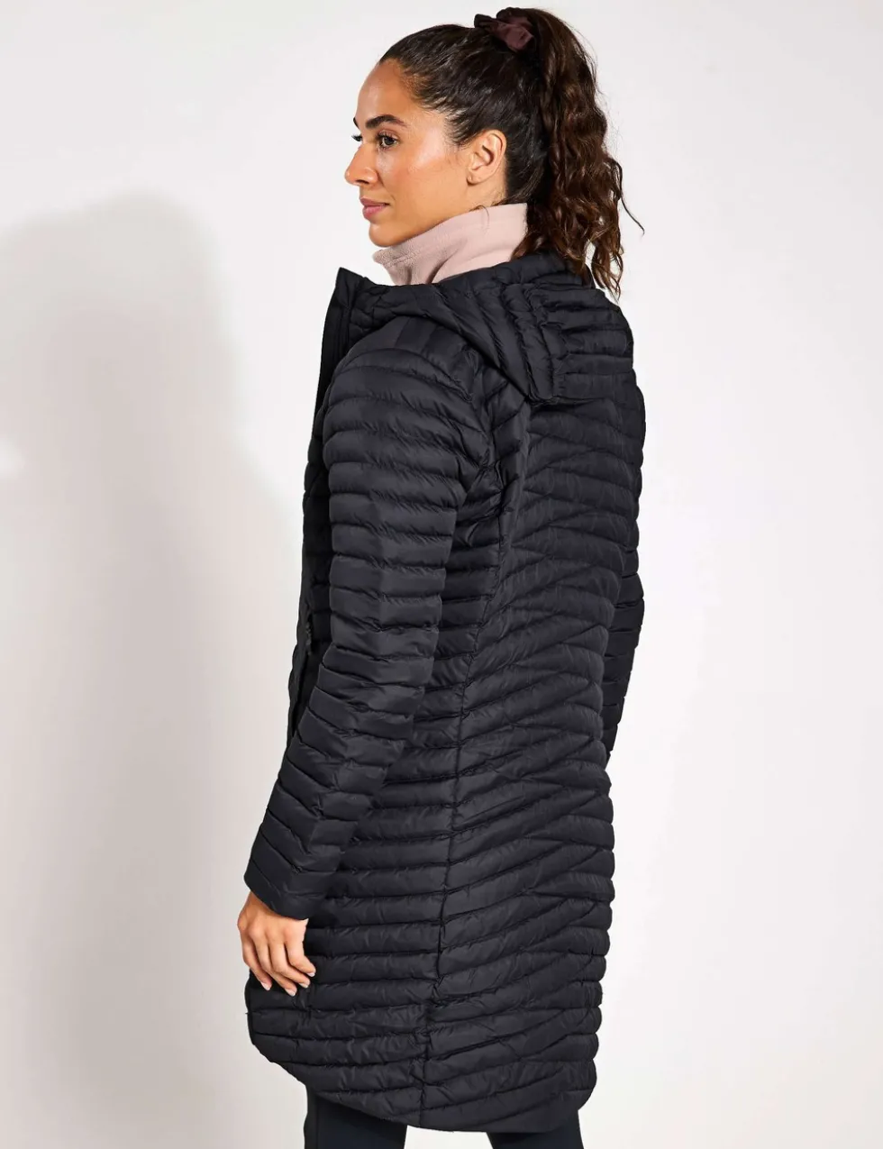 Nula Micro Hooded Longline Puffer Jacket