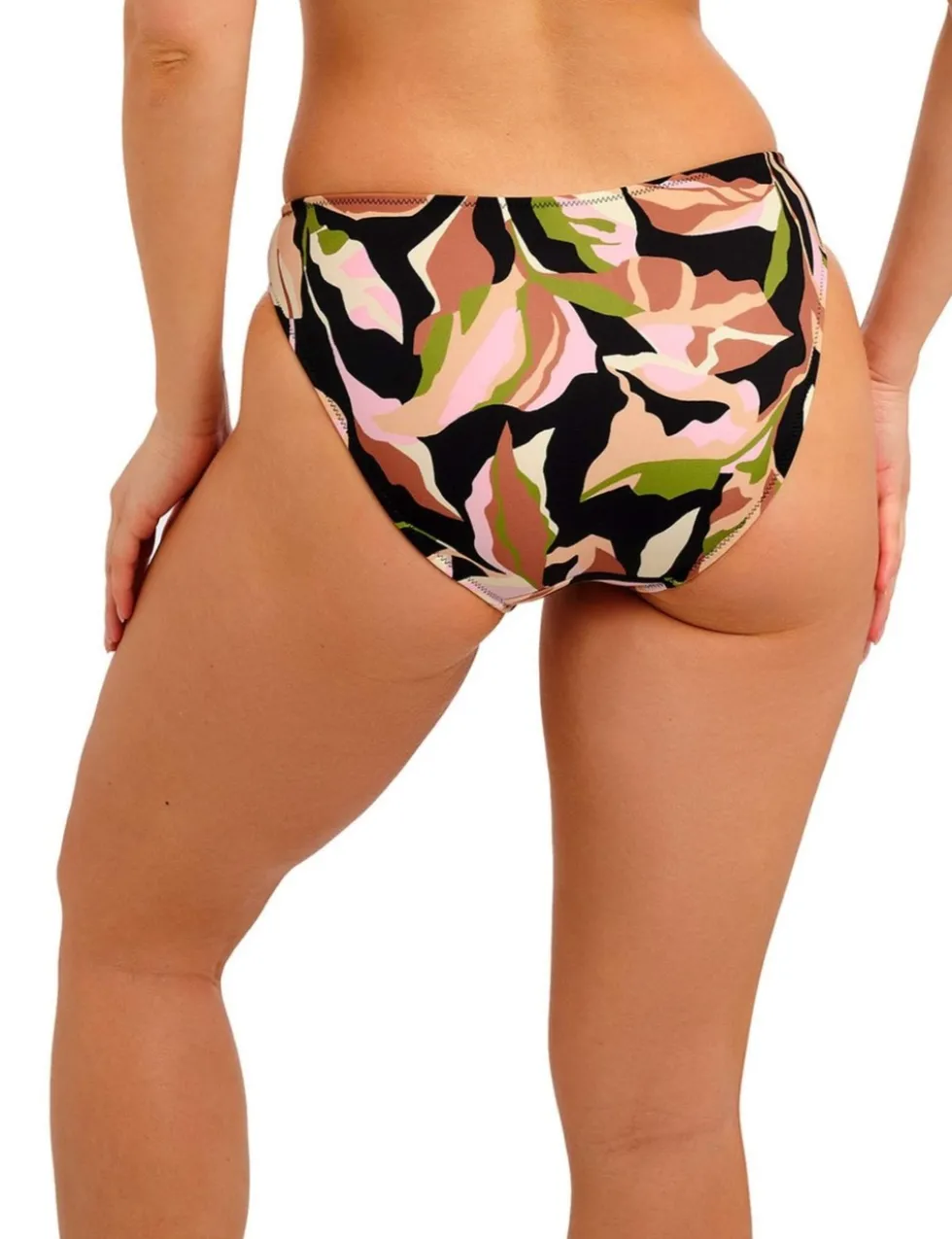 Ocean Avenue Printed High Leg Bikini Bottoms