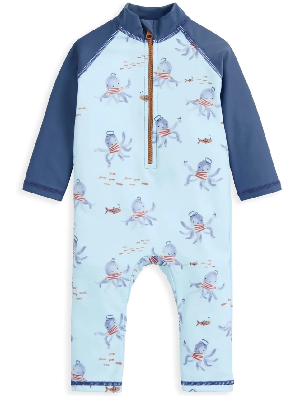 Octopus Long Sleeve Swim All In One (0-3 Yrs)