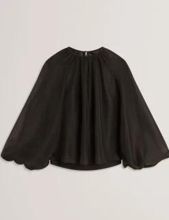 Organza Puff Sleeve Blouse