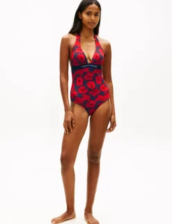 Original Floral Halterneck Swimsuit