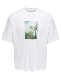 Oversized Pure Cotton Crew Neck T-Shirt
